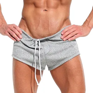 Mens Muscle Fitness Shorts Track Combat Drawstring Sexy Bodybuilding Casual Capris Lightweight Quick Drying Sports Tight Pant