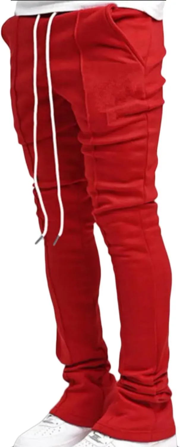 Mens Sweatpants Slim Fit Joggers Athletic Elastic Waist Pants Casual Outdoor Trousers Work Hiking Tracksuit Bottoms