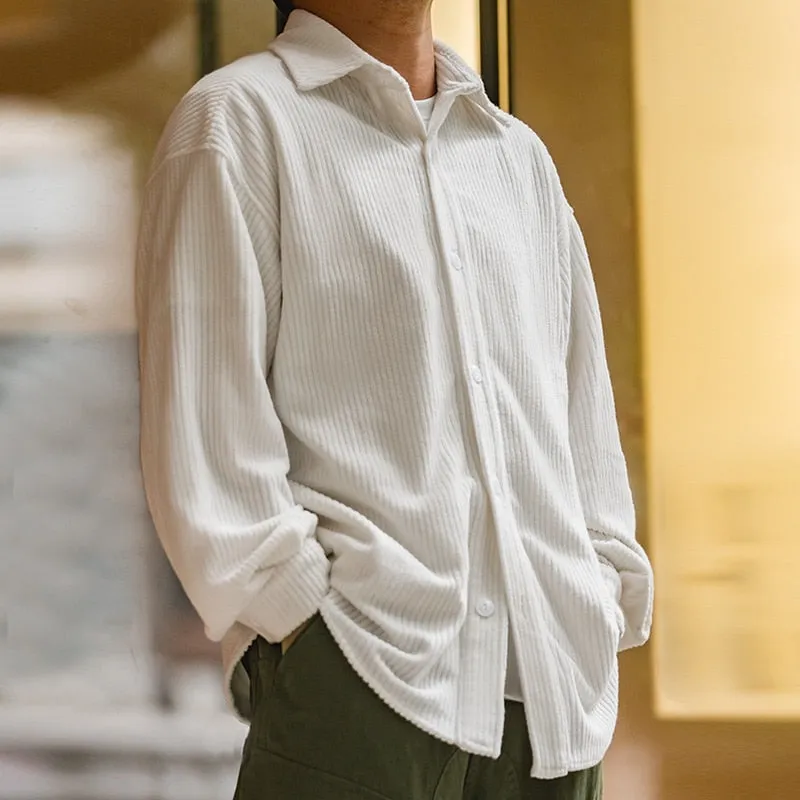 Men's Warm Japanese Corduroy Shirt