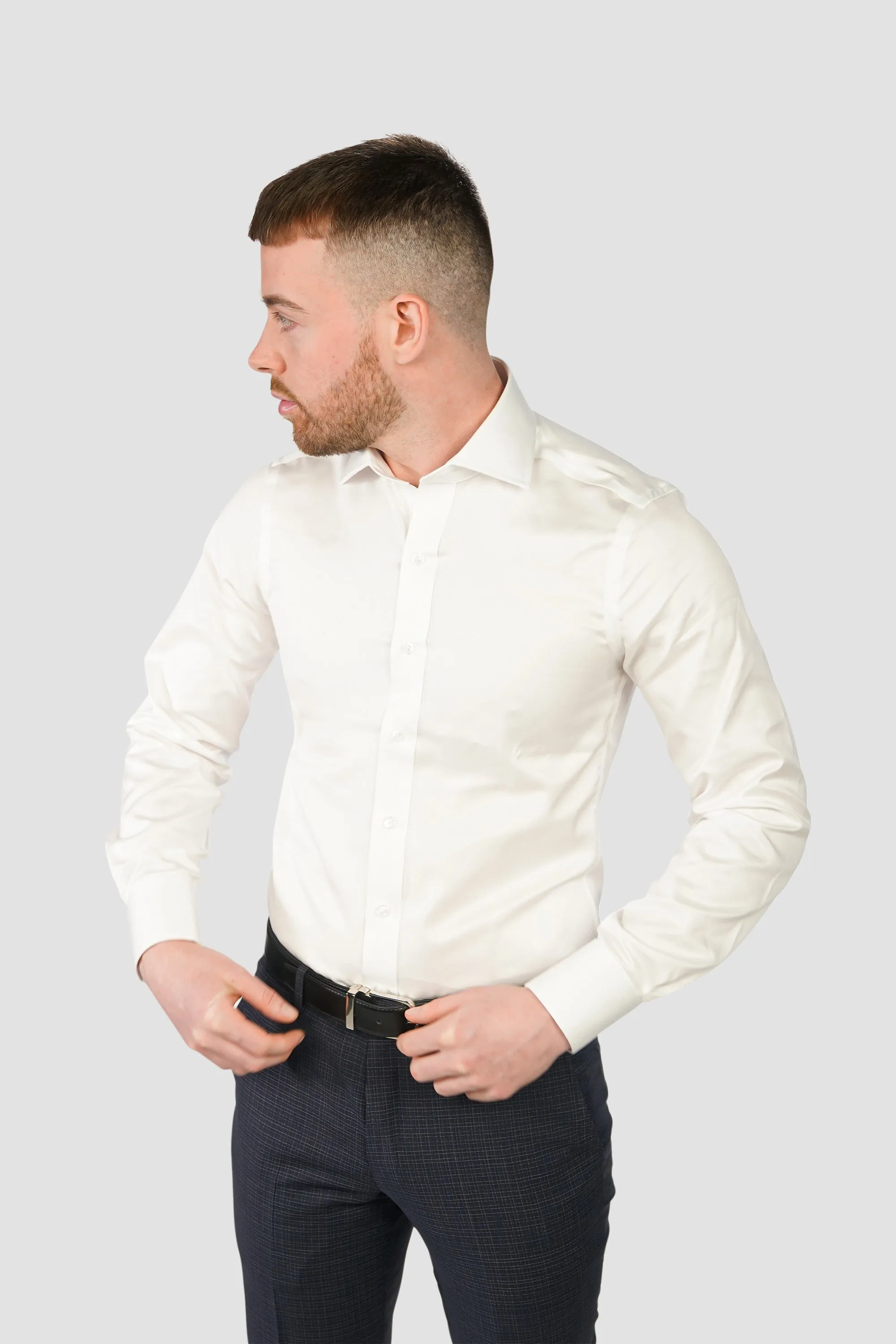Men's White Non-Iron Dress Shirt