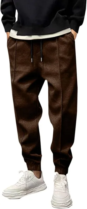 MIDOO Cargo Pants Men Drawstring Chino Cargo Pants Lightweight Hiking Pants Outdoor Twill Track Jogging Sweatpants Pants