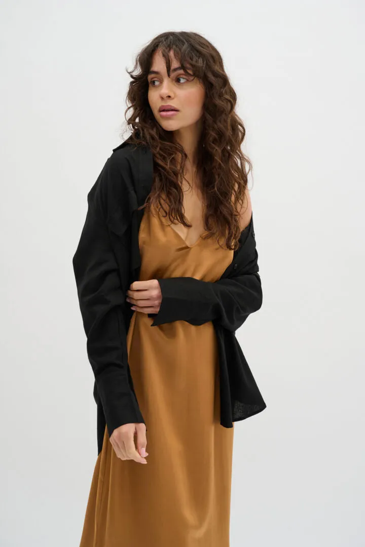 My Essential Wardrobe Estelle Strap Dress Dijon