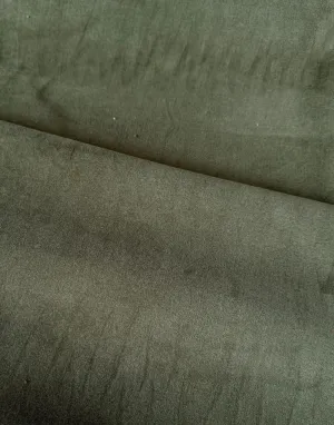 Olive Green Cotton Velvet Fabric