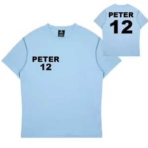 Personalised Sky Blue Training Shirt - Mens