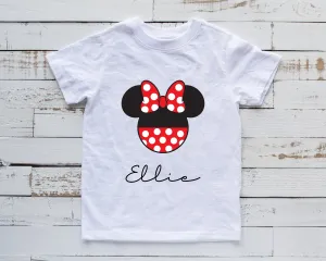 Personalized Minnie Mouse Disney T shirt -Infant Toddler and Youth - Matching Family Shirts