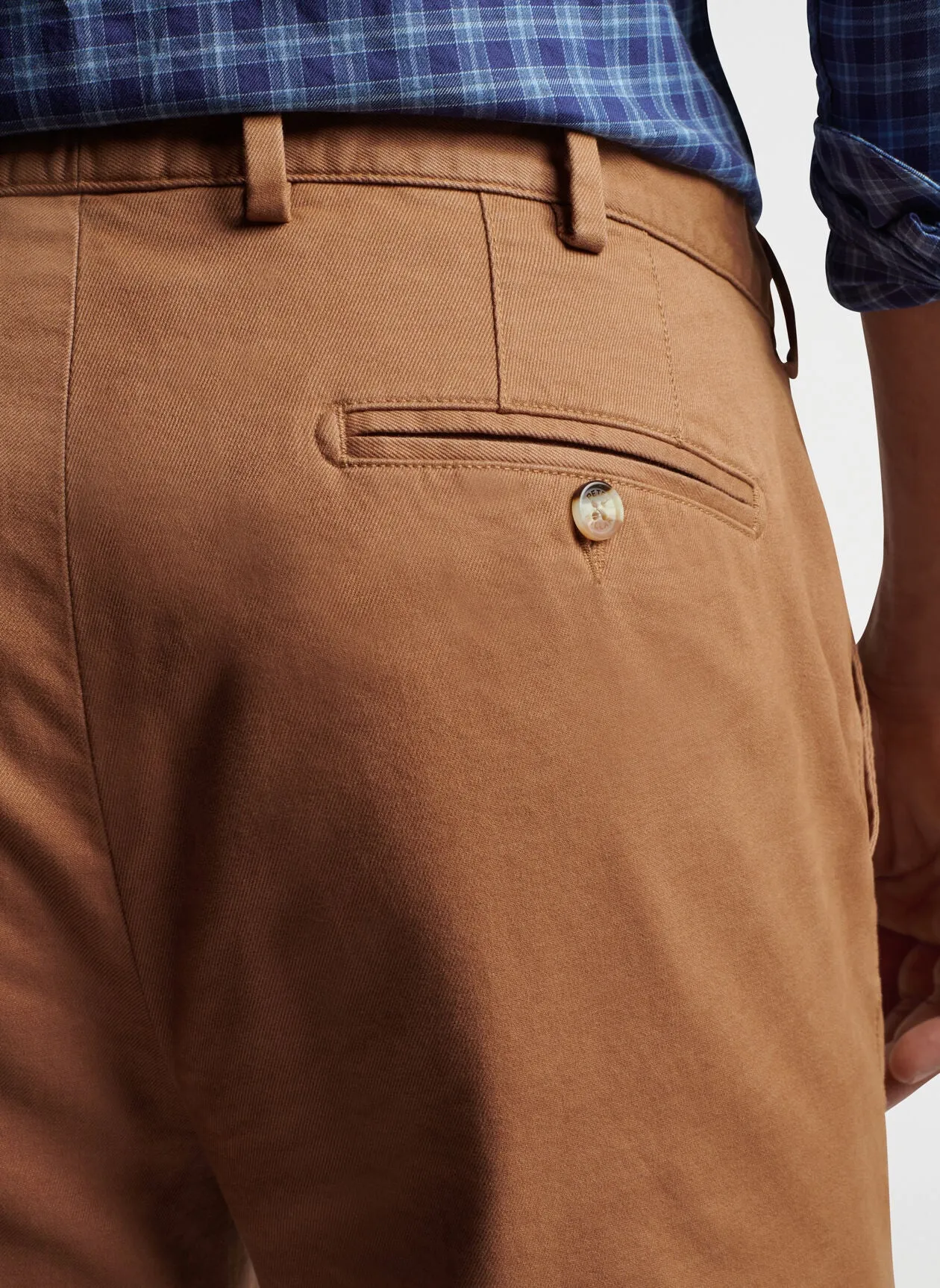 Peter Millar Pilot Twill Flat Front Trouser | British Tan