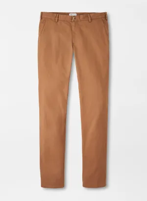 Peter Millar Pilot Twill Flat Front Trouser | British Tan