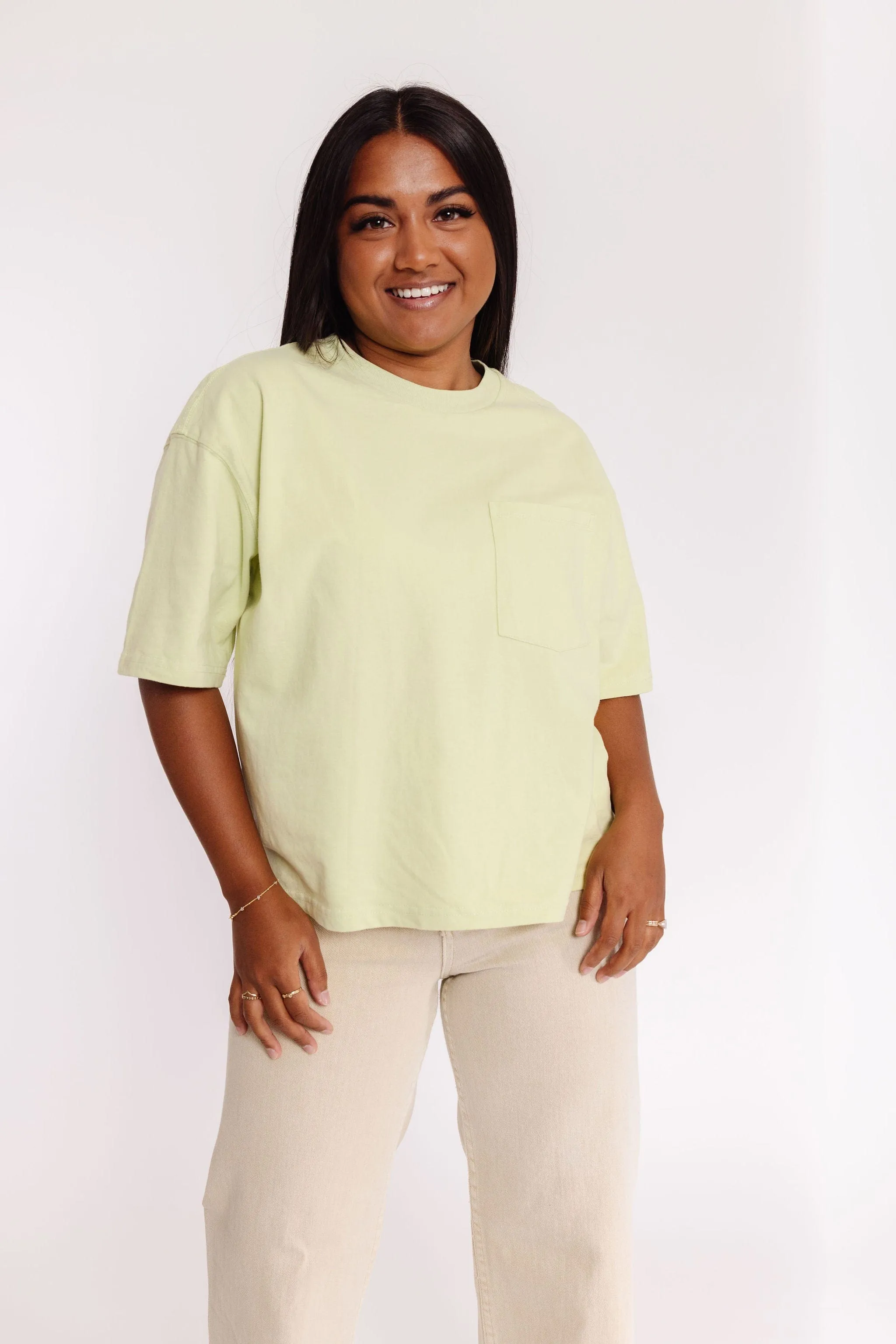 Phoebe Tee in Lime