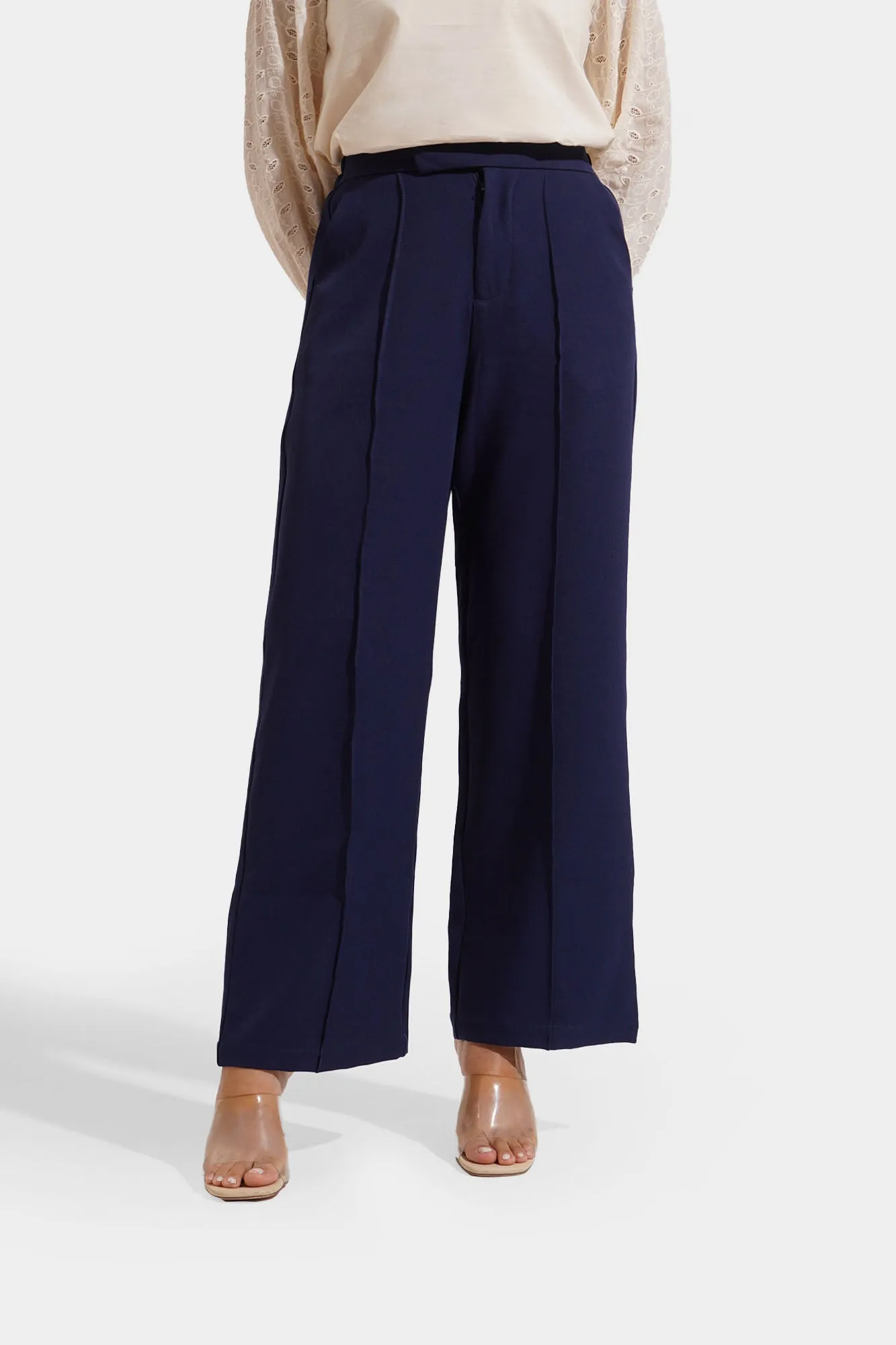 Pintuck Full Length Cozy Pants