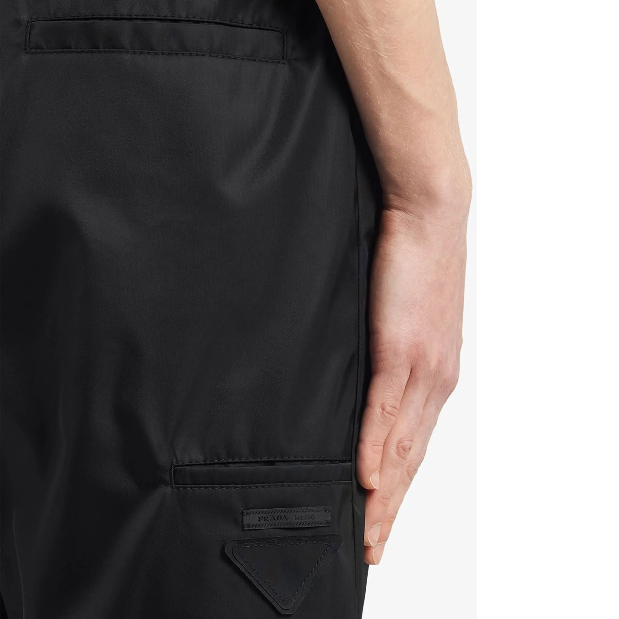 Prada Black Nylon Track Pants