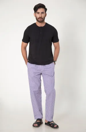 Purple White tee & PJ