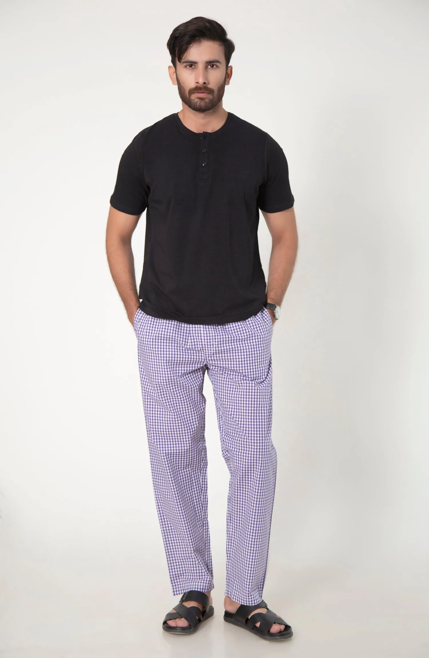 Purple White tee & PJ