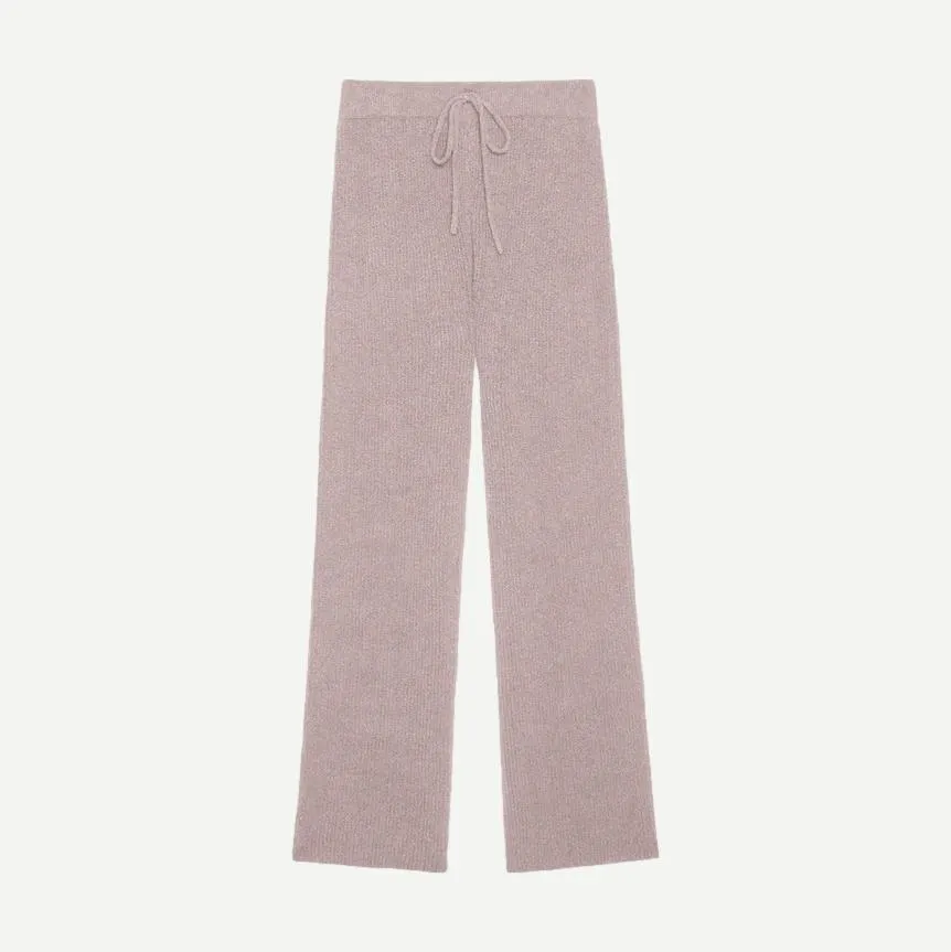 Rachelle Cozy Ribbed Pant - Whisper