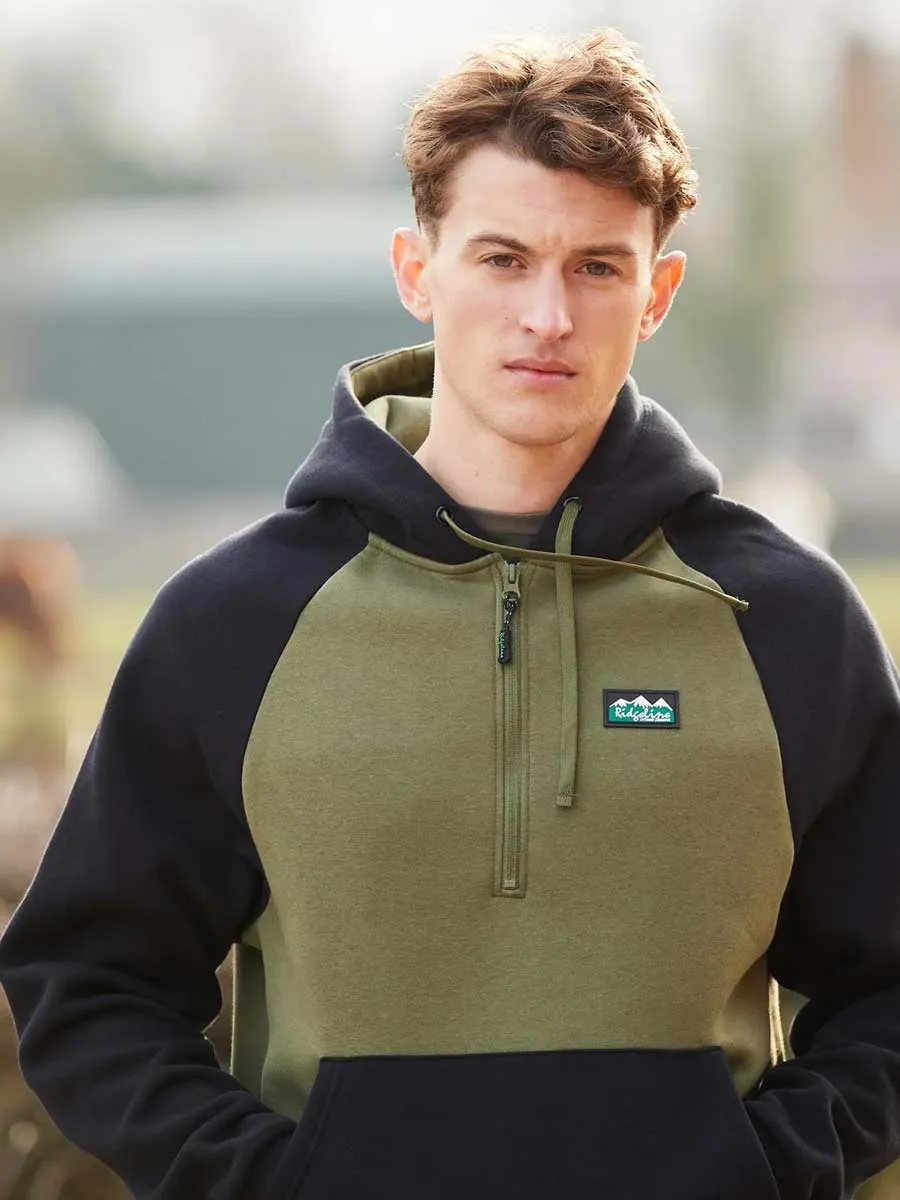 RIDGELINE Kindred Hoodie - Unisex - Field Olive & Black