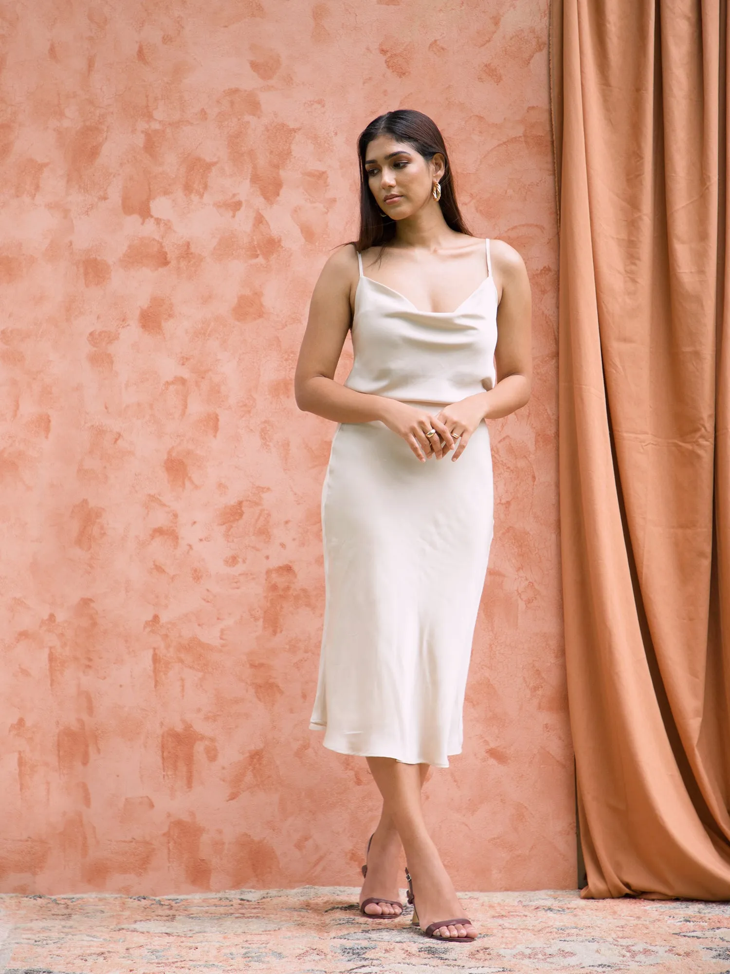 Satin Bias Skirt