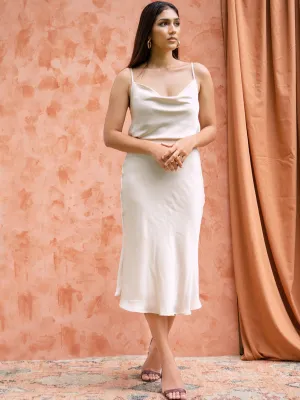 Satin Bias Skirt