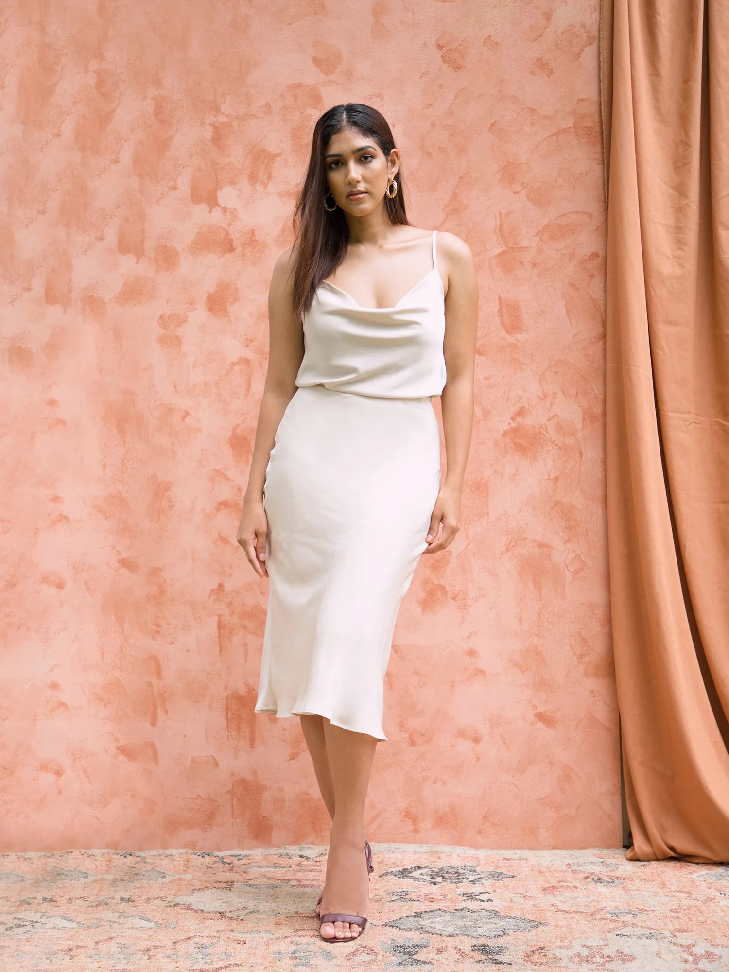 Satin Bias Skirt