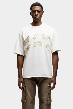 SCRIPT OVERSIZED T-SHIRT WHITE