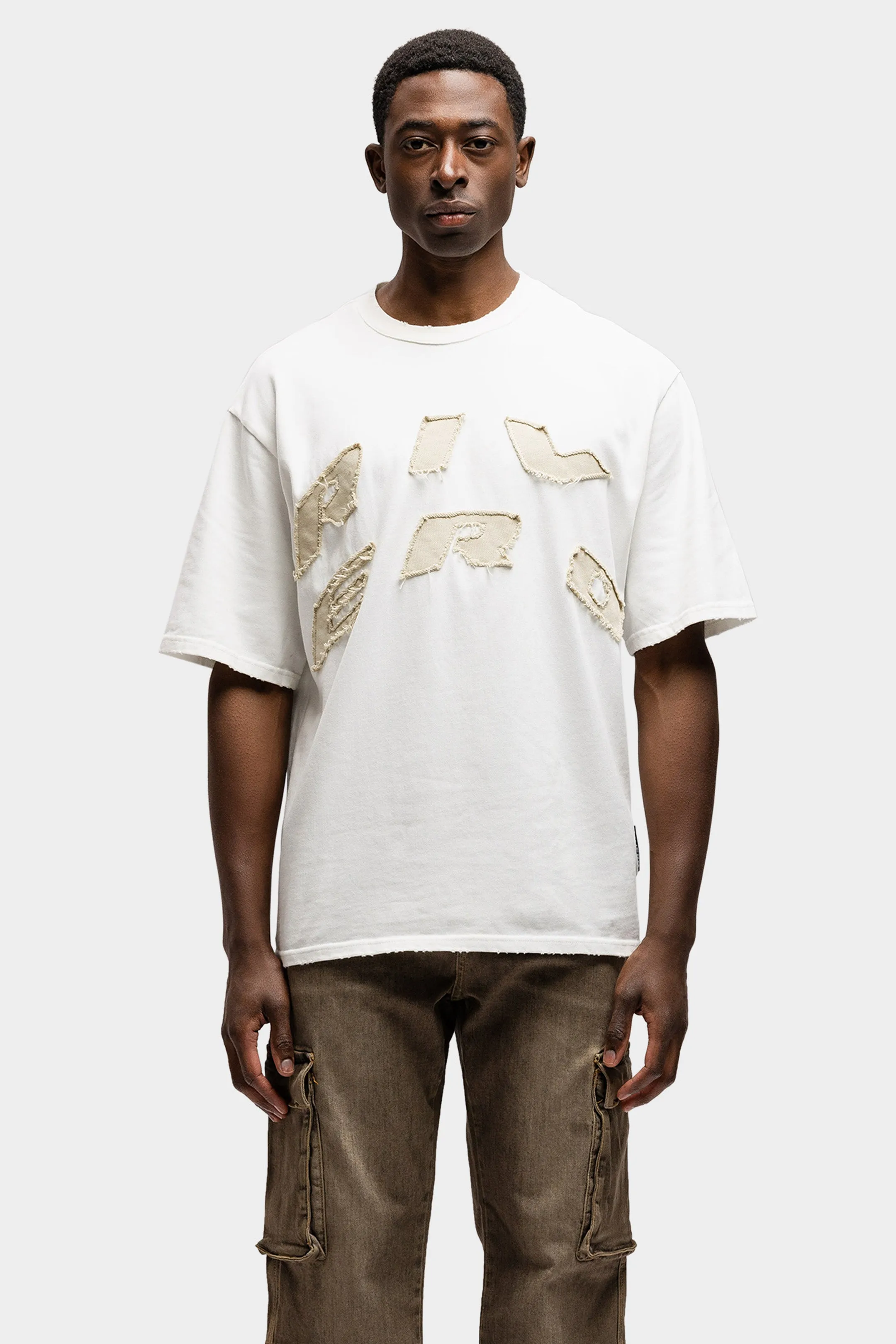 SCRIPT OVERSIZED T-SHIRT WHITE