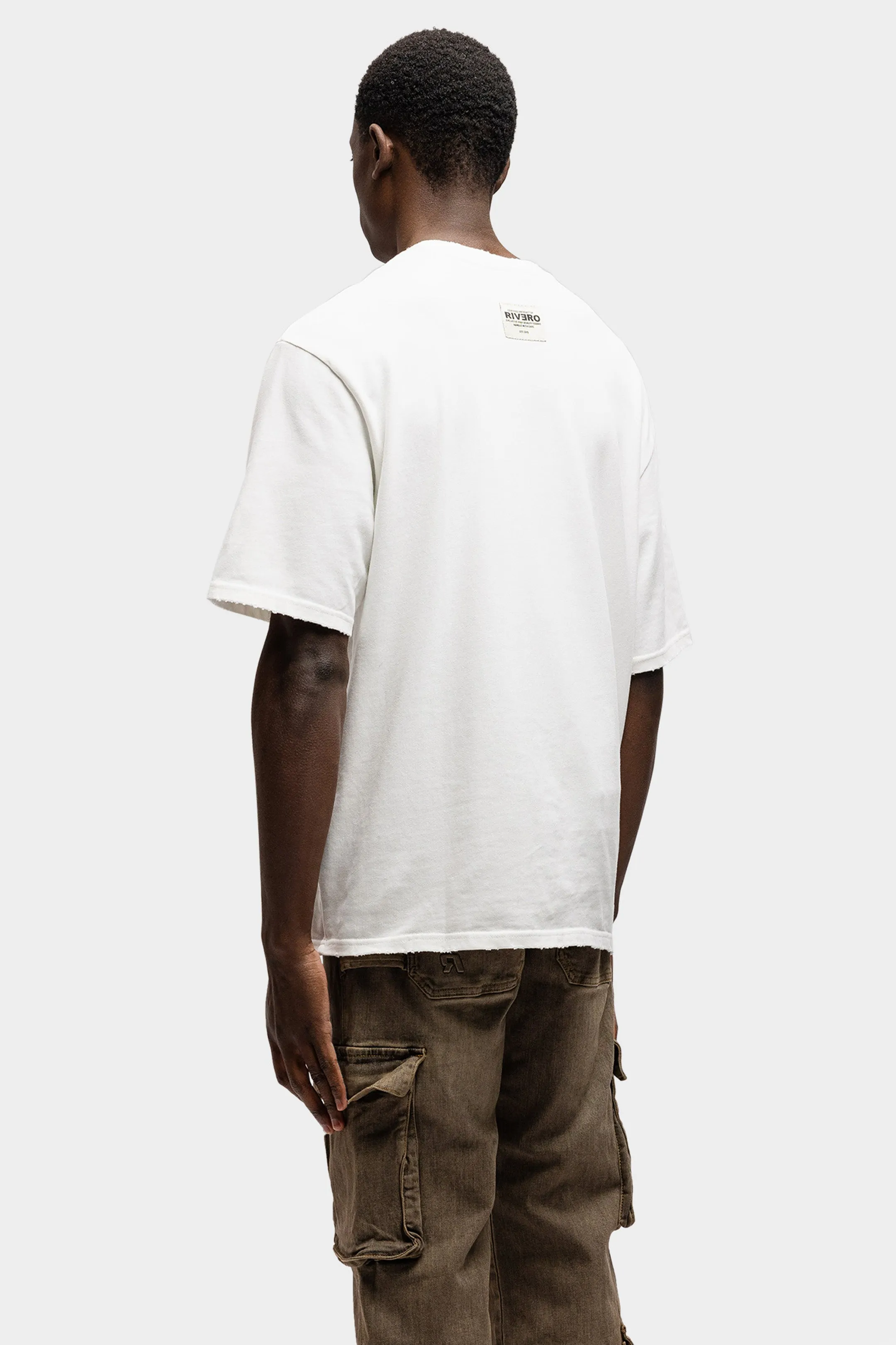 SCRIPT OVERSIZED T-SHIRT WHITE