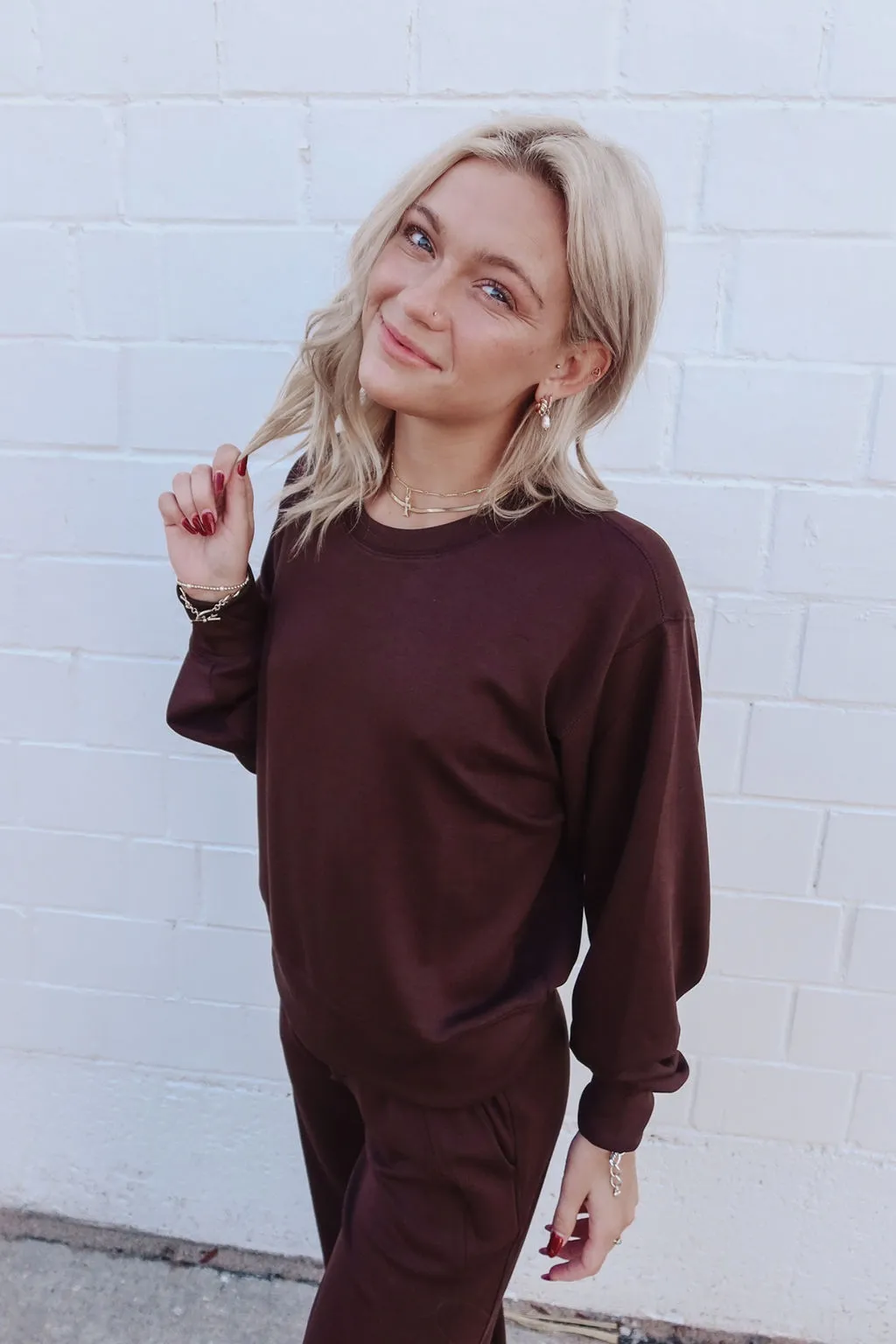Staying Cozy Scuba Sweatshirt