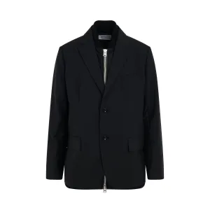Suiting x Nylon Twill Jacket in Black