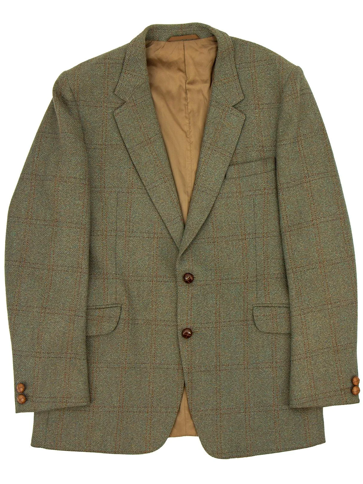 True Vintage Green Wool Check Jacket