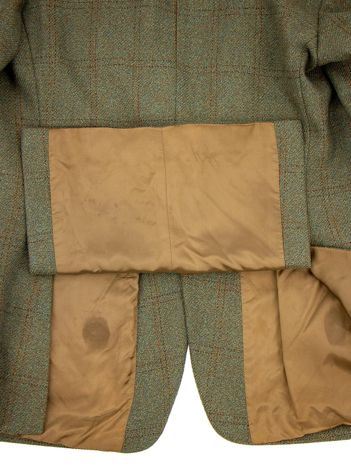 True Vintage Green Wool Check Jacket