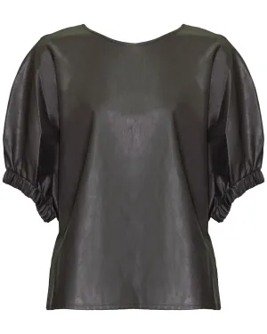 Vegan Leather Top