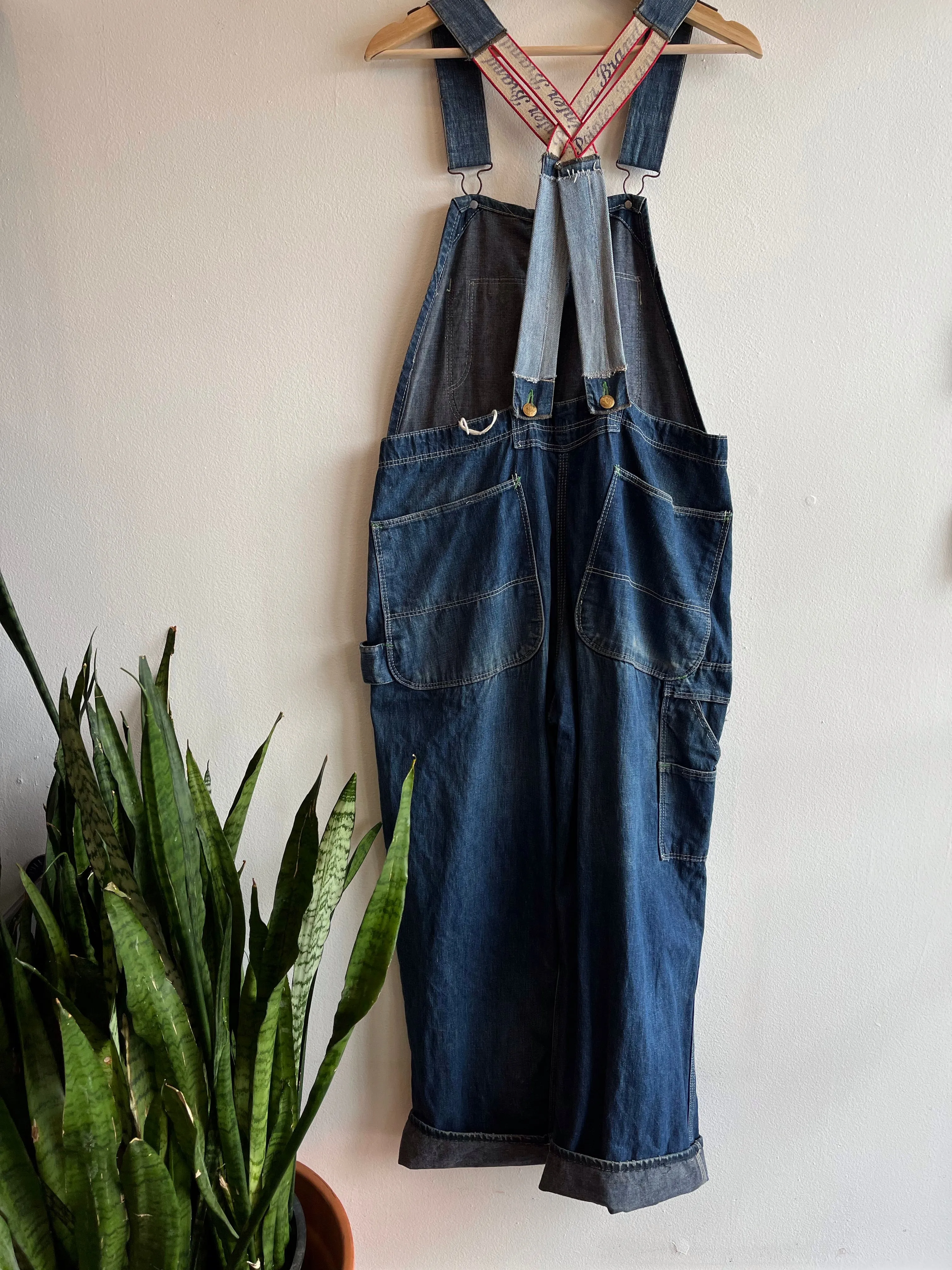 Vintage 1940s Pointer Brand Low-Back Overalls