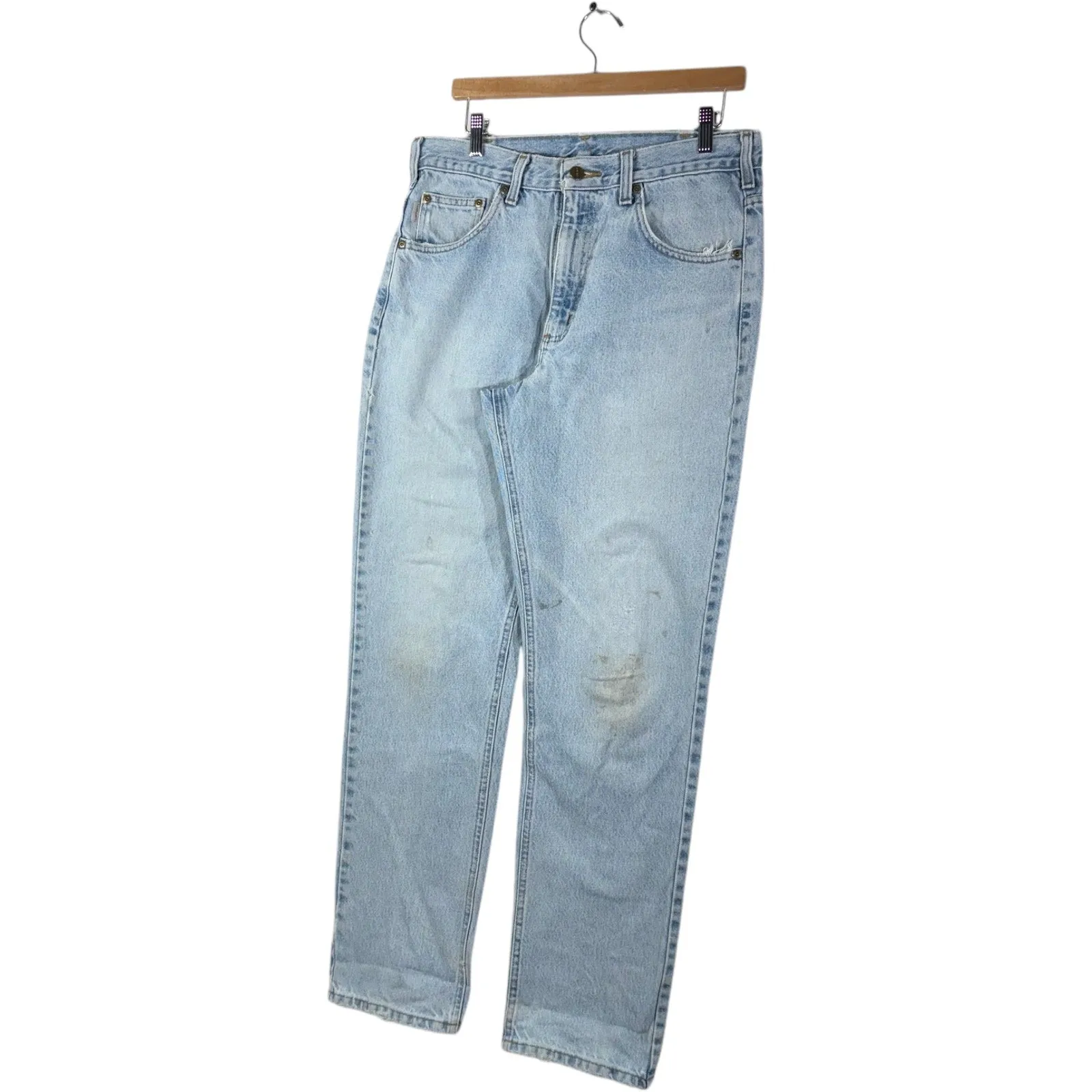 Vintage Carhartt Straight Leg Denim Jeans 34x32