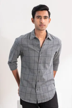 Warm Grey Checks Shirt