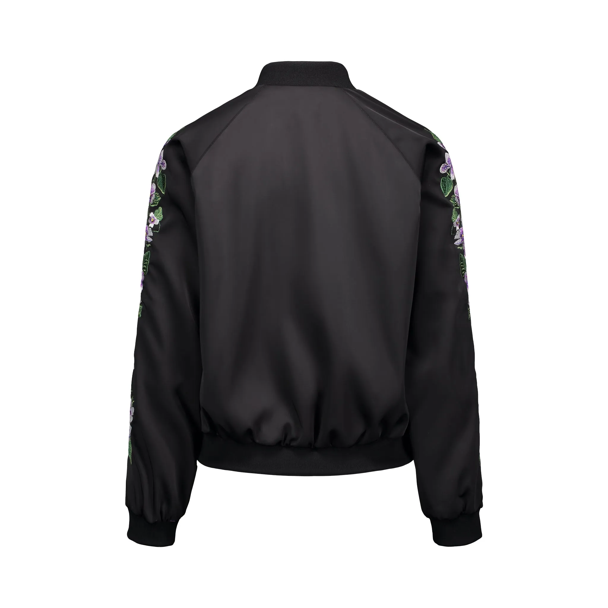 White Violet Bomber Jacket