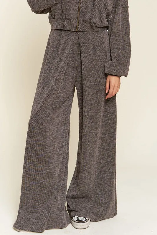 Wide-Leg Lounge Pants