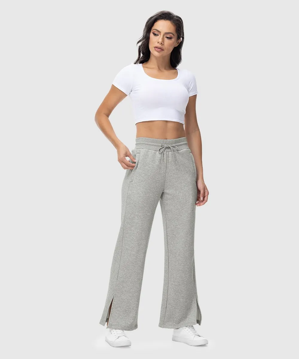 Women's Polar Fleece Straight Leg Sweatpants