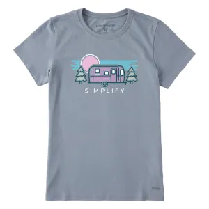 Women's Simplify Camper Short-Sleeve Crusher-LITE Tee - Stone Blue